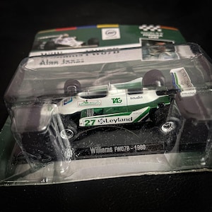 Slot Car Toy Williams FW07B, Collectible Car Model, Alan Jones F1 1980 Championship, Formula One Racing Driver, Car Piece Original Toys.