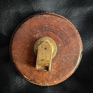 WW2 Measure Tape, Austrian Army Measurement Tape, 1930s 20m/66ft, Sapper Tape, Heereseigentum, Military Paraphernalia, Combat Engineer Tape