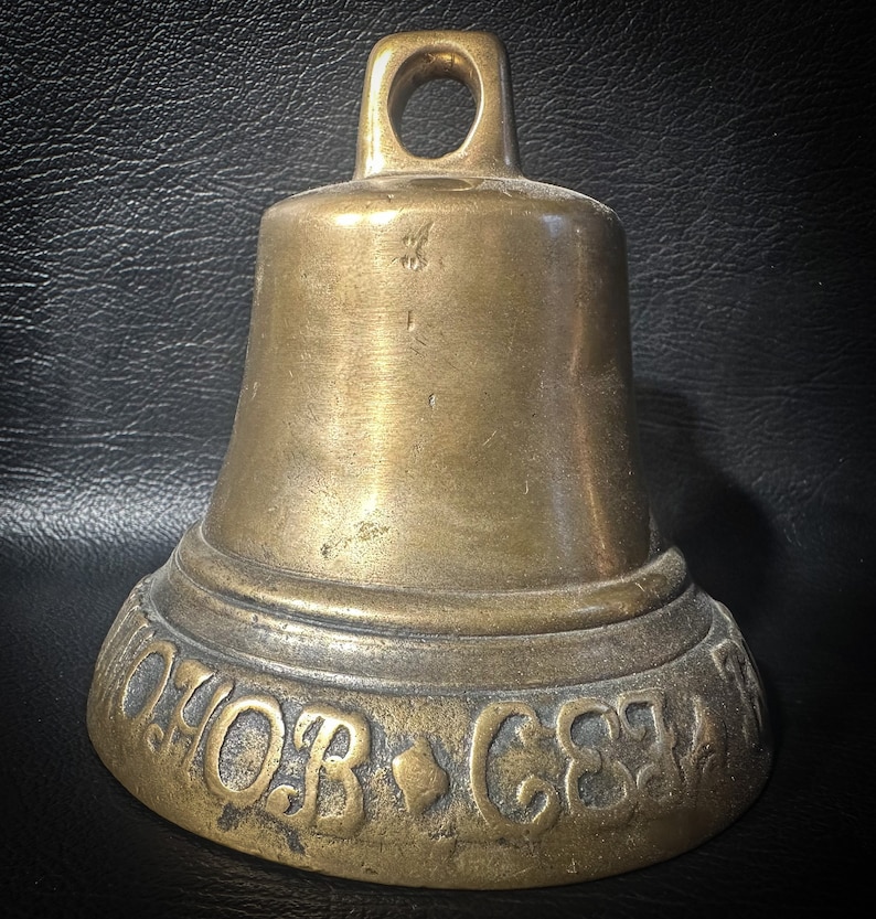 EMPIRE Authentic LARGE Antique Russian Bronze Ring Bell 19th Century ...