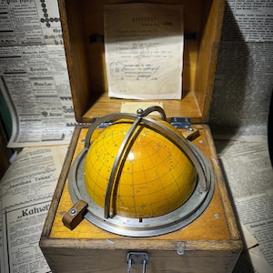 Globe céleste, ciel étoilé, URSS, navigation, VTG, ciel étoilé, auhentique, très rare, URSS, 1956, sphère, navire, marine, méridien, équateur, nautique, astronomie