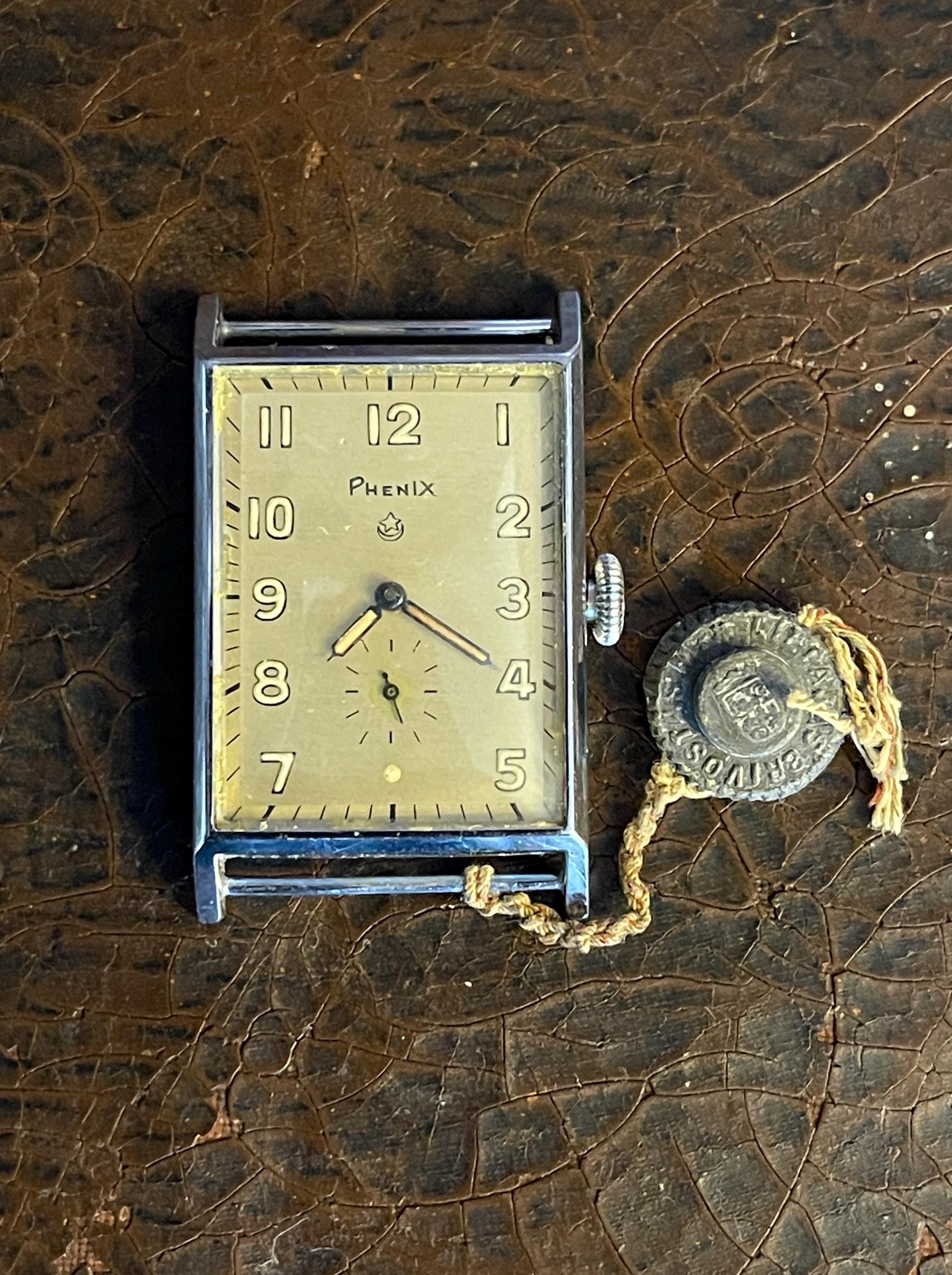 Montre-bracelet mécanique suisse PHENIX des années 1930 Art déco