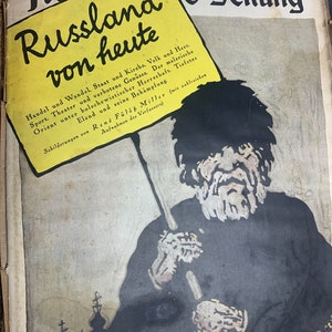 1923 Berliner Illustrirte Zeitung, German Newspaper, complete set of 52 issues + bonus numbers! Very rare. A lot of antique commercials.