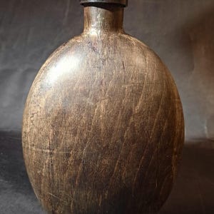WW2 Coconut Canteen, WWII Military Equipment, Soldier Army Gear, Original WW2 Gear, WW2 Field Equipment, WW2 Reenactment