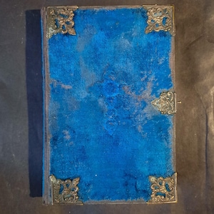 Antikes Sammlerbuch, Kirchenbuch des 19.Jahrhunderts, DSEESMU GOTHIC, Vintage Sakrale Musik, Altes baltisches christliches Buch, historischer religiöser Text