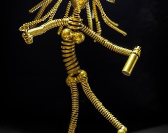 Welding Art, Metal Sculpture, Welder Artist Job Mercool, Exclusive Handmade Art, Heavy Cast Metal Statue, Unique Gift, One-of-a-Kind Art