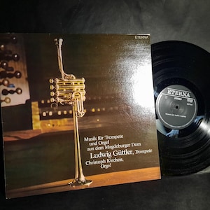 Ludwig Güttler Trumpet, Christoph Kircheis Organ, Magdeburg Cathedral Music, Baroque Trumpet and Organ, Classical Vinyl LP, Vintage Vinyl
