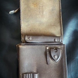 Authentische Vintage Kriegs Militärtasche. Rote Armee Planchette. Feldleder Kartentisch Kalter Krieg Sowjetunion offizier soldat, Vintage Koffer