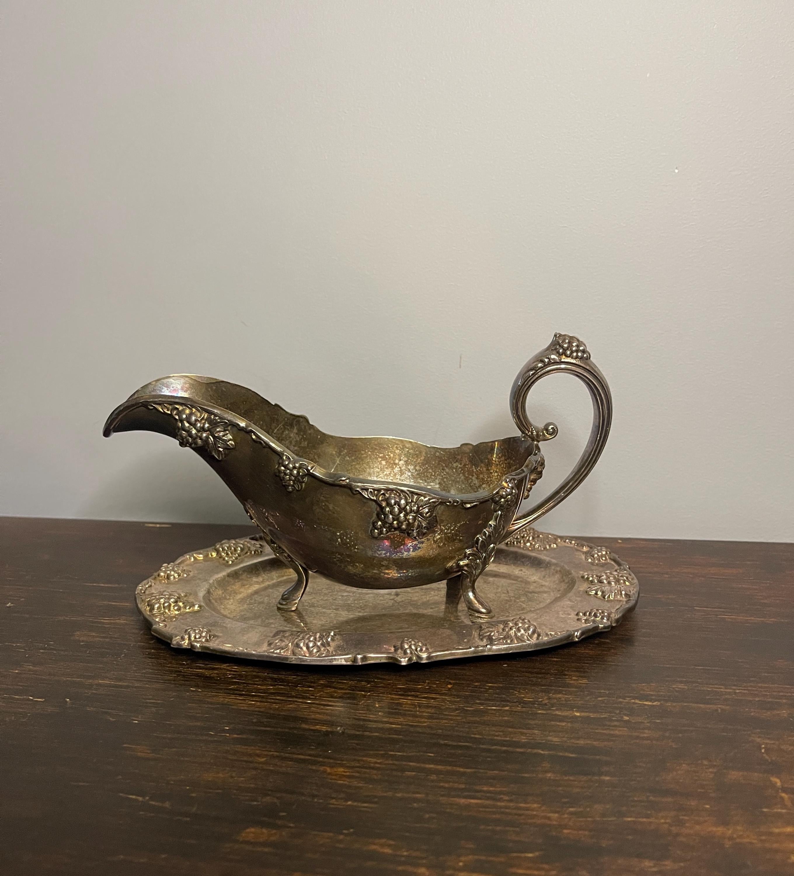 Silver grape creamer - Etsy 日本