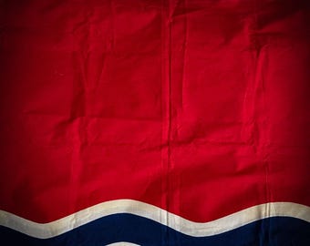 ラトビア共和国の旗、バルト三国ソ連時代、ヴィンテージの非常に大きく