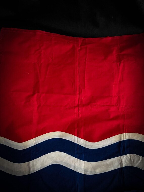 ラトビア共和国の旗、バルト三国ソ連時代、ヴィンテージの非常に大きく