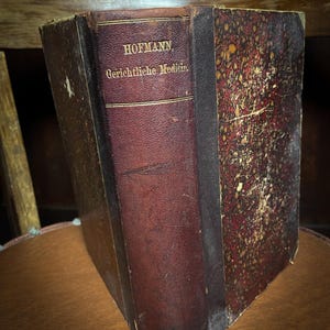 Forensic Medicine Textbook, German Medical Book, Nonfiction Biology Book, Illustrated, Anatomy, Biology, Science Guidebook, Heavy Antique