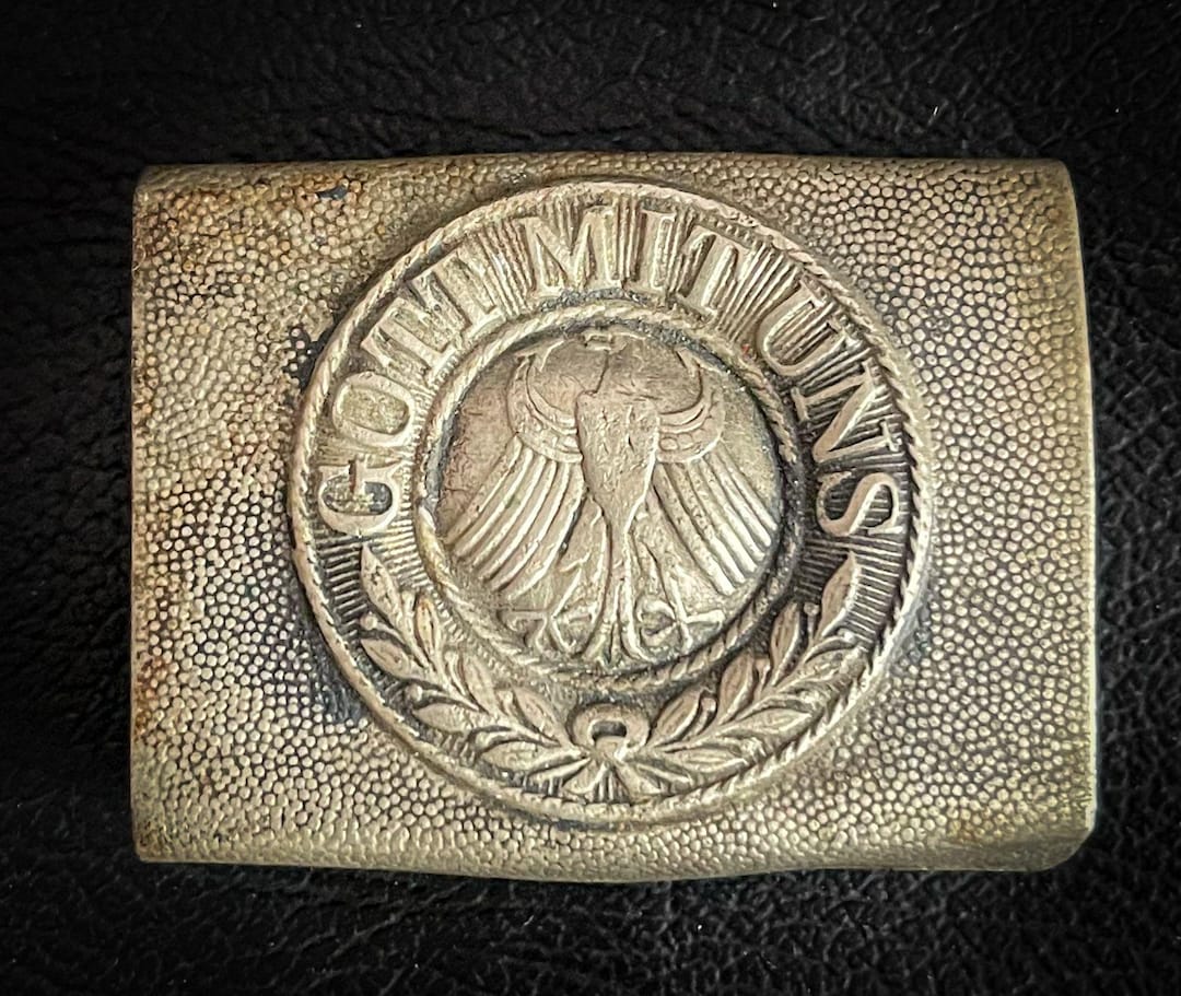 WW1 Belt Buckle, GOTT MIT UNS, Authentic Weimar Republic Soldier ...
