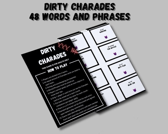 Dirty Adult Charades Ideas Cards