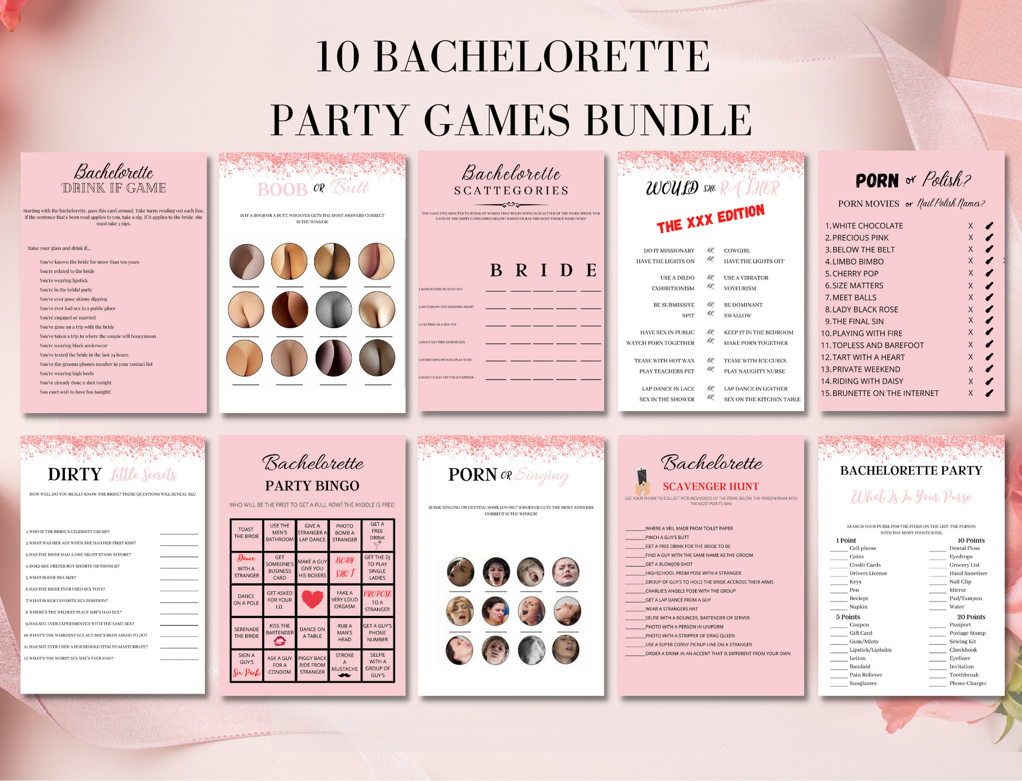 Dirty Bachelorette Party Games, Adult Party Games, Hen Night Games, Hen  Party Games, Bridal Shower Games, Party Games, Virtual Games - Etsy Canada
