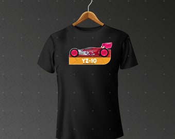Yokomo Dogfighter YZ-10 T Shirt, Radio Controlled merch, RC Racewear. Vintage Radio Control