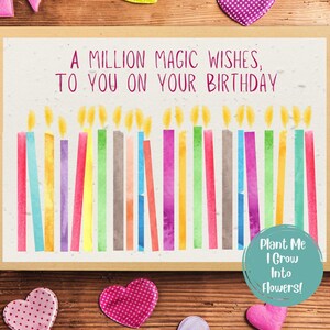 SEEDED, Plantable, Eco-Friendly, Birthday  Card, Flowers, Recycled, Wild Flowers, Bee Friendly