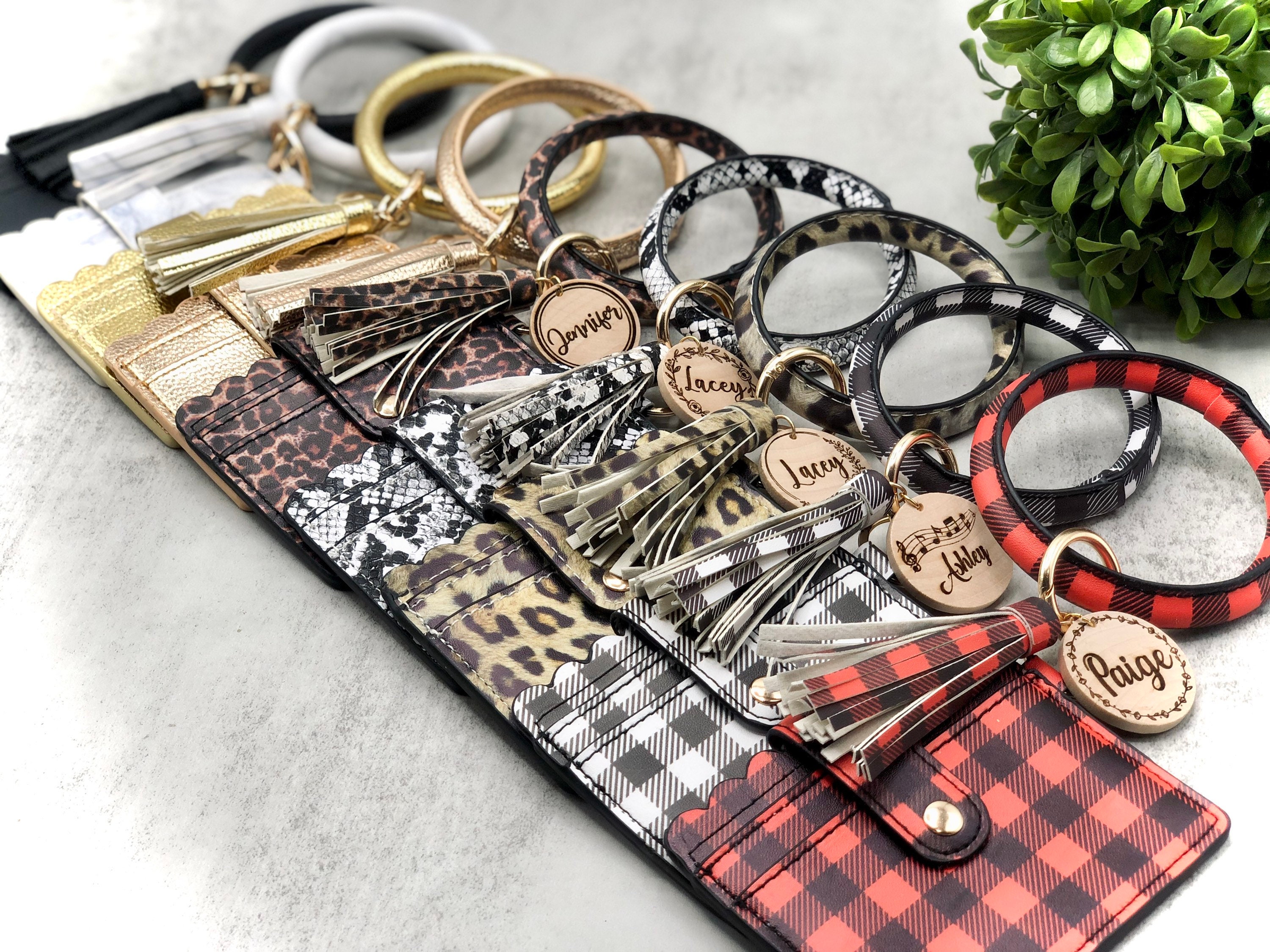 PU Leather Bracelet Wallet Keychain Party Favor Tassels Bangle Key Chain  Bag Holder Card Bag Silicone Beaded Wristlet Keychains FY3399 B1019 From  Toysmall666, $4.59 | DHgate.Com
