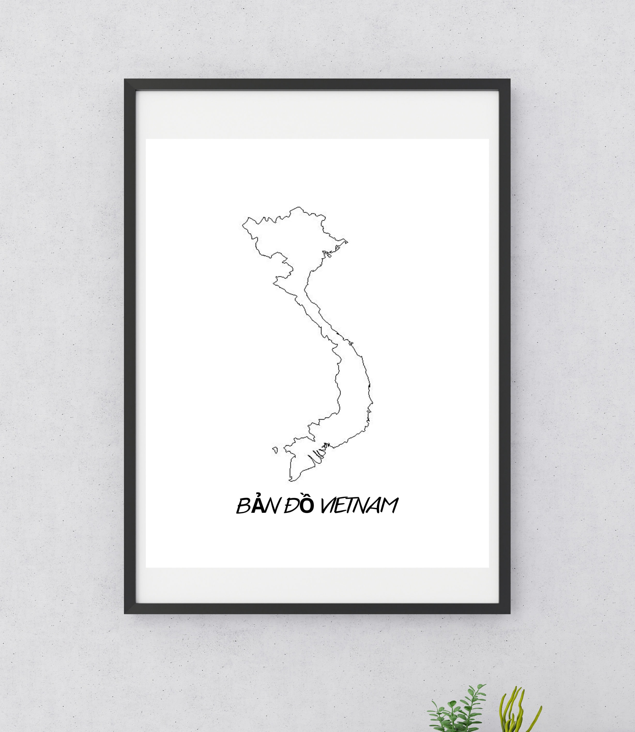 Ban Do Viet Nam , Map Viet Nam in Vietnamese Language , Print