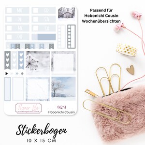 Autocollant S1241 Hobonichi Cousin WochenkitJournal, Calendrier, autocollants de planificateur, autocollants de scrapbook, autocollants de journal