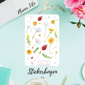 Autocollant S077 Dandelion Tea DandelionJournal, Calendrier, autocollants de planificateur, autocollants de scrapbook, autocollants de journal