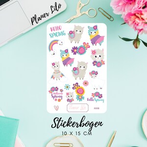 Autocollant Lama S001Journal, Calendrier, autocollants de planificateur, autocollants de scrapbook, autocollants de journal
