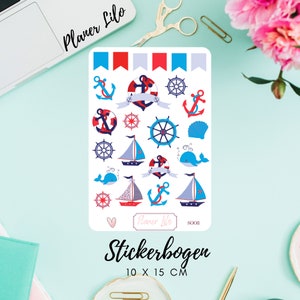 Autocollant Anchor Maritim S008Journal, Calendrier, autocollants de planificateur, autocollants de scrapbook, autocollants de journal