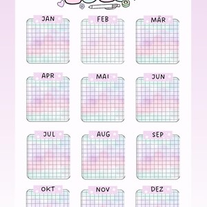 Autocollant A6 Hobonichi Techo Fullpage FP013, Calendrier, autocollants de planificateur, autocollants de scrapbooking, autocollants de journal, feuille d'autocollants