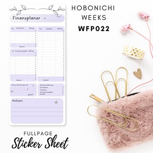 Autocollant Hobonichi Weeks FP022 Autocollant pleine page, Calendrier, autocollants de planificateur, autocollants de scrapbooking, autocollants de journal
