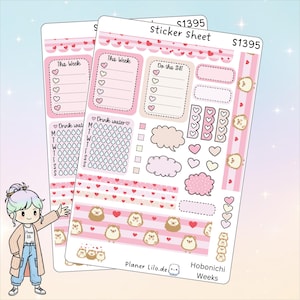Sticker Hobonichi Weeks Weekly Kit PART 2 Weekly Kit S1395 Journal, Calendar, planner stickers, scrapbook stickers, Journal stickers