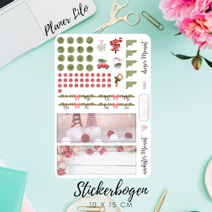 Sticker Hobonichi Weeks Monthly Kit Monatskit S810 WeihnachtenJournal, Calendar, planner stickers, scrapbook stickers, Journal stickers