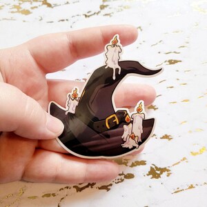 Candle Witch Hat Sticker