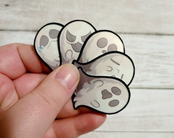 Cute Ghost Stickers | 5 Expression Options