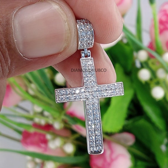 Moissanite on sale cross pendant