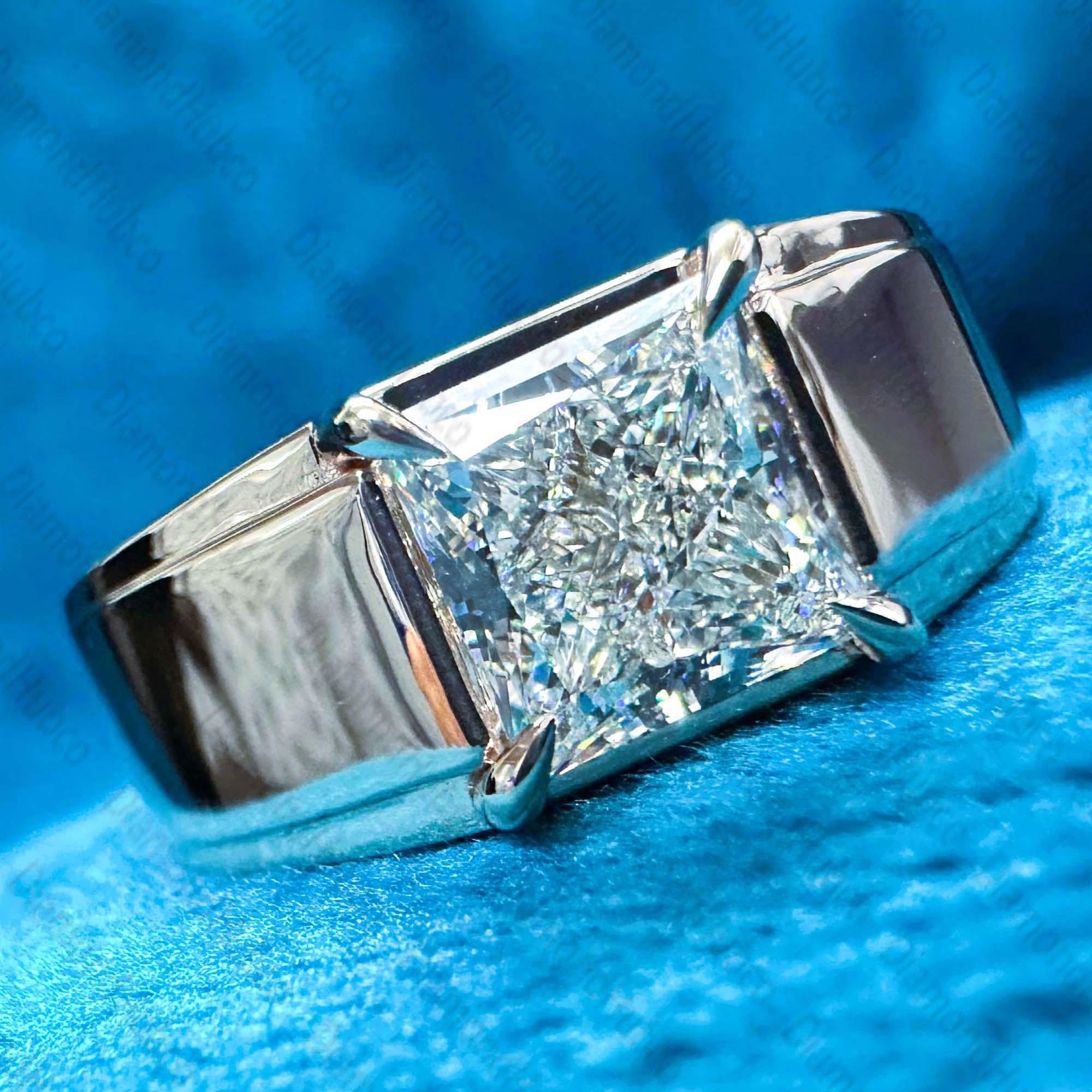 3.00ct D-VS1 プリンセスカットラボグロウンダイヤモンド 3.00ct D-VS1 