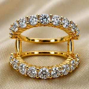 Osłona na pierścionek Moissanite Class 2,50 CTW, styl vintage