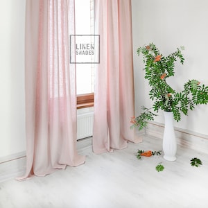 Living Room & Bedroom Curtain in Pink 57&quot; (144 cm) Wide (1 pcs).Modern Window Treatment..Curtain for Bedroom.