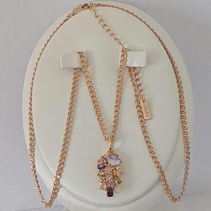 Luxus 14k Rolled Gold with sample 585 RG Necklaces, Vintage Style 1990er 14k Rolled Gold 585 RG Necklaces, Christmas gift, Mom and her gifts