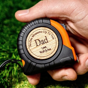 Personalized Dad Gifts, Handymen Gifts, Construction Gifts, Home Improvement Gifts, Custom Tape Measure, Functional Gifts,Tool Gifts for Dad