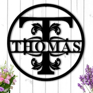 Family Name Sign Metal Last Name Sign Metal Signs Personalized Signs for Home Wall Decor Metal Wall Art Custom Family Name Sign