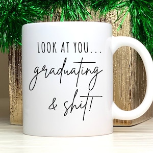 Graduation Mug Gift, Funny Grad Gift for Her, Graduation Gifts, Best Friend Gift, High School Graduation, Gift for Him, Graduation 2023 image 1