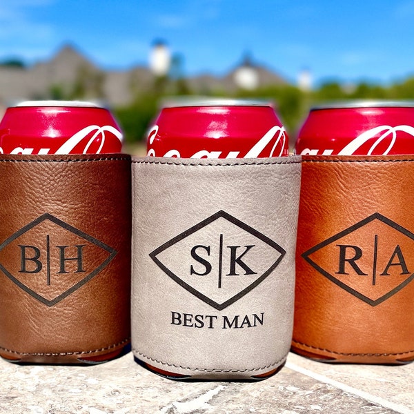 Engraved Can Coolers, Bachelor Party Gifts, Groomsmen Gifts, Groomsmen Proposals, Beer Holder, Beer Can Holder, Bottle Holder, Gift for Him