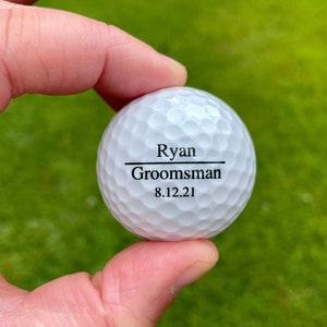 Groomsman Gift, Golf Balls for Groomsmen, Personalized Golf Balls for Groomsmen, Usher, Best Man, Father of The Bride, Wedding Party Golf