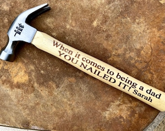 Personalized Hammer for Dad Personalized Gift for Dad Christmas Gift Birthday Gift Engraved Hammer Grandpa Gift Stepdad Gift Father Gift