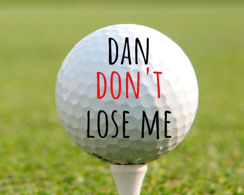 Funny Golf Ball Personalized Golf Ball Color Printed Golf Etsy