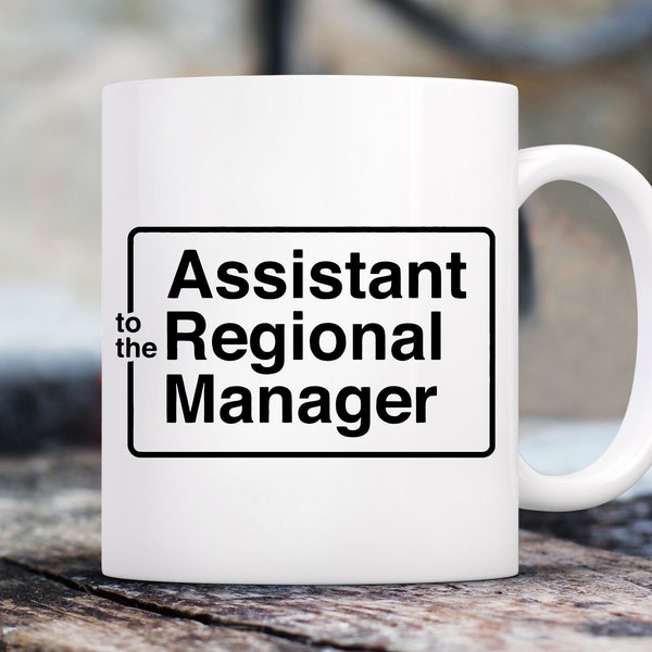 Assistant to the regional manager mug, office themed mug, funny coffee mug gift, coffee mug for office, funny coffee mug