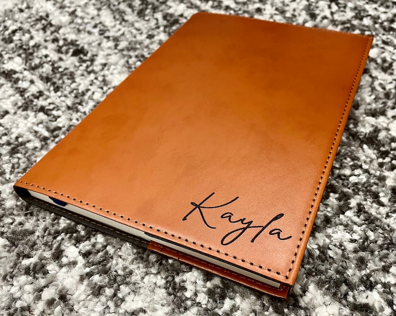 Engraved Leather Journal Journal Personalized Leather Etsy