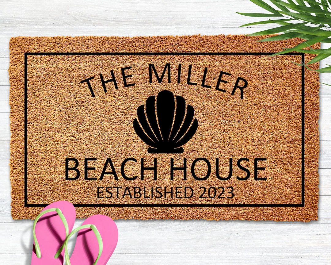 Beach House Doormat, to Our Beach House Doormat, Shell Doormat