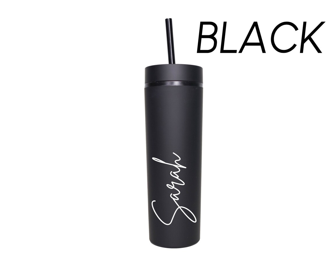 Personalized Tumbler With Straw Black Friday Sale Tumblers Etsy