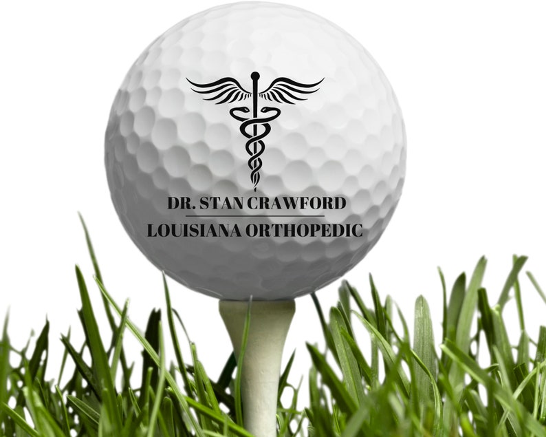 Caduceus Medical Doctor Golf Ball Gifts, Doctor Golf Ball, Custom Dr ...