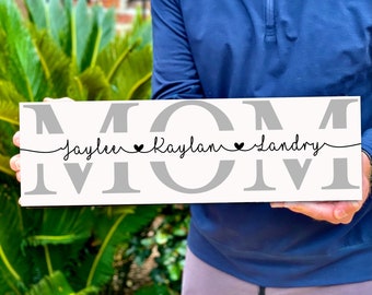 Personalized Mothers Day Gift, Mothers Day Gift, Gift for Mom, Rustic Sign for Mom, Family Sign Gift Idea, Mother's Day, Mothers Day Sign